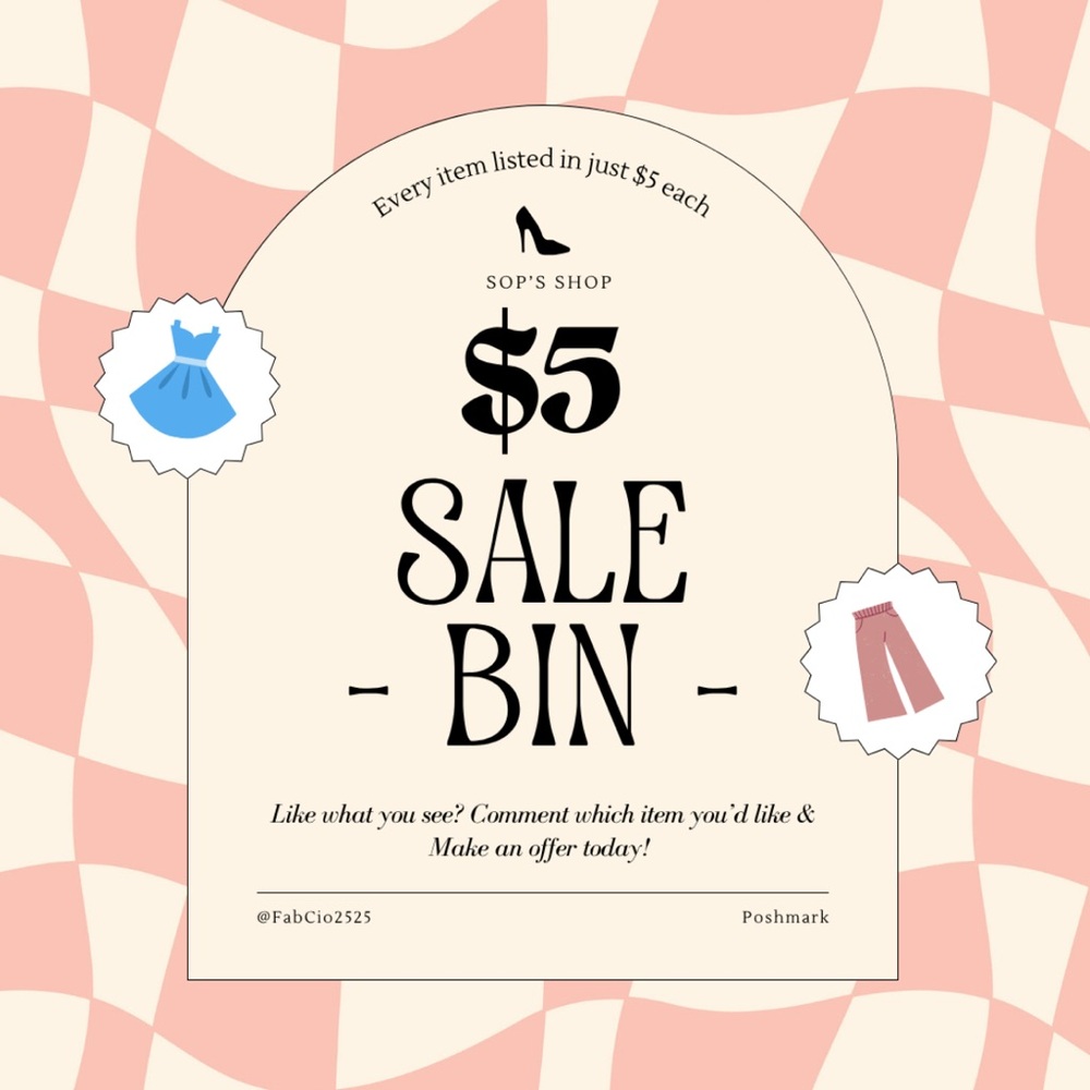 👗👡🛍️ $5 SALE BIN 🛍️👡👗